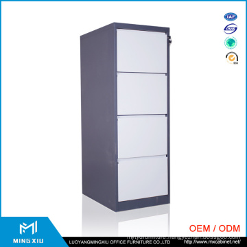 Mingxiu Steel Office Furniture 4 Drawer Vertical File Cabinet / Hanging Filing Cabinet